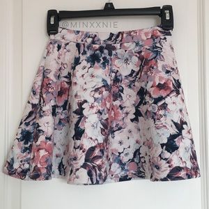 Floral Skater Skirt (W/ a Black one FREE)